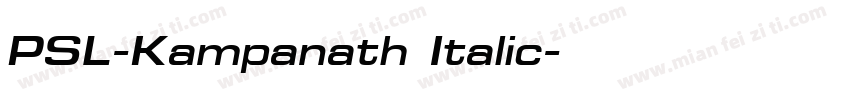 PSL-Kampanath Italic字体转换